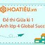 Đề Thi Tiếng Anh Lớp 3 Giữa Học Kì 1 Sách Global Success